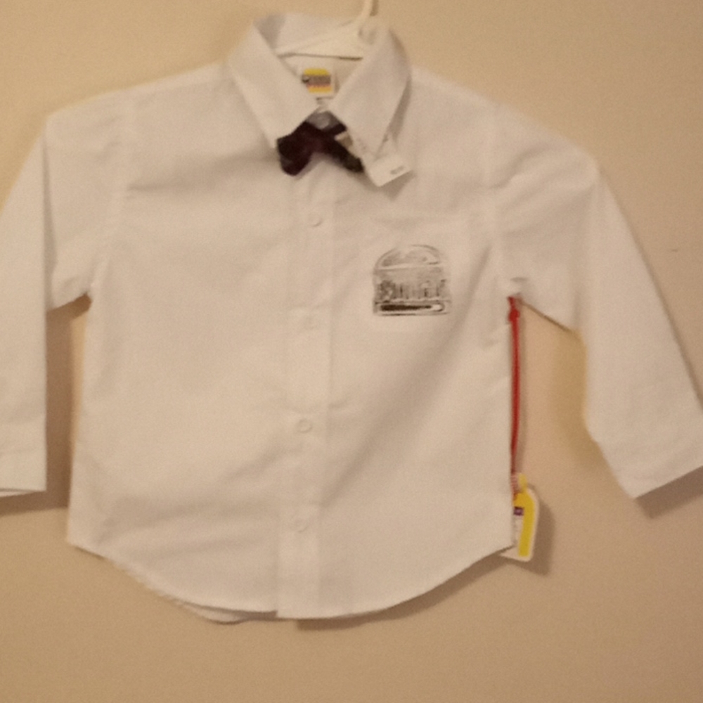BOY'S  2T White Shirt-NWT